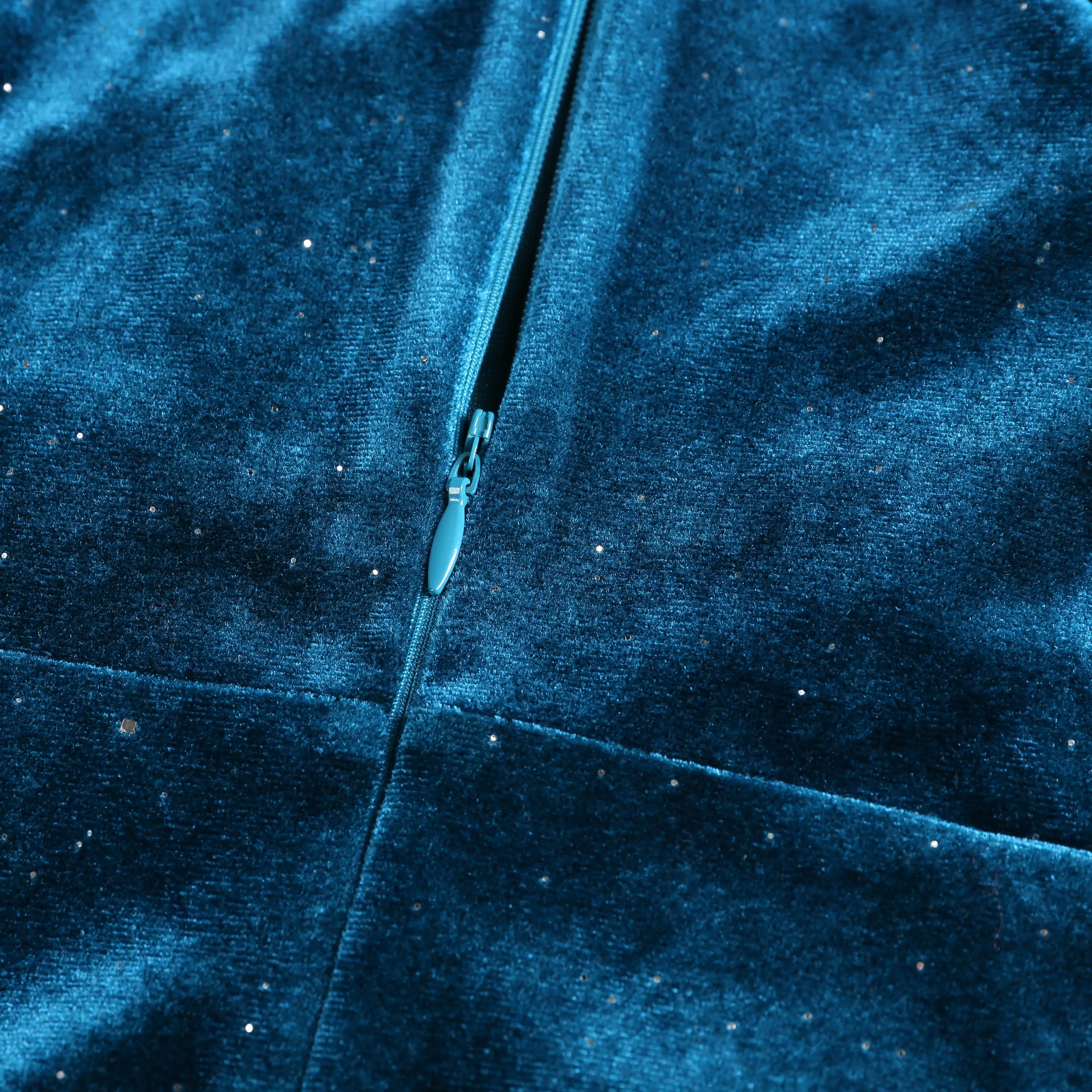 Elegant Long Sleeves Bodycon Ruched Cocktail Party Midi Dress Nightclub Party Gown Womens Wrap V Neck Split Velvet Prom Dress