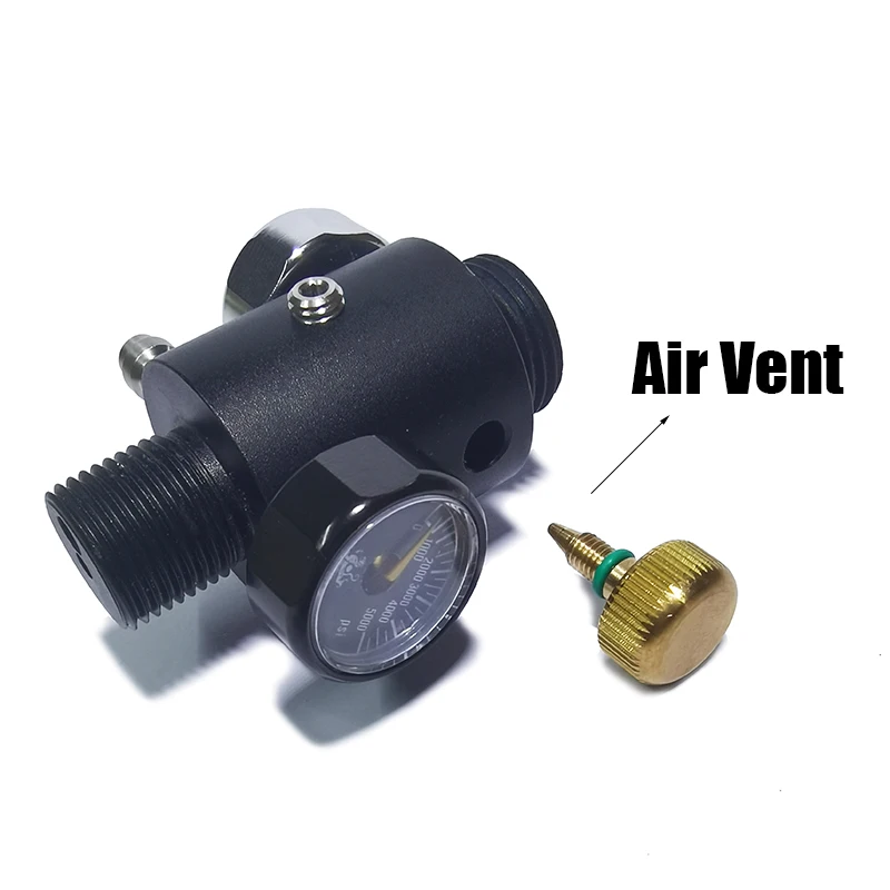 Новый регулируемый клапан регулятора HPA на выходе 0-3000psi пневматический баллон бака высокого давления M18 * 1 5 заправочная станция