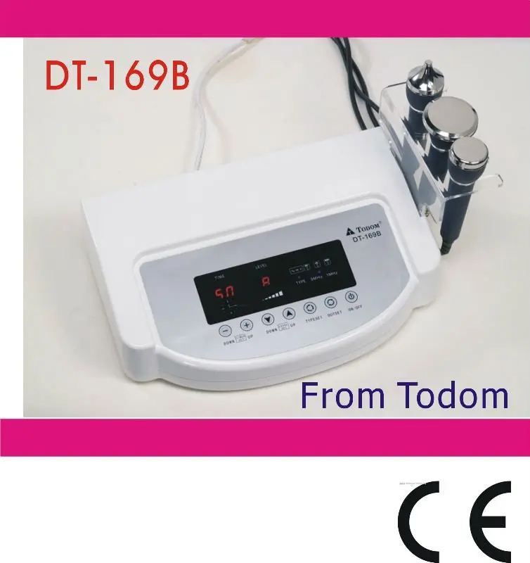 TODOM DT-169B wholesale skin care machine  3 & 1 MHz ultrasonic anti wrinkle electric face massage  body eye  face massager