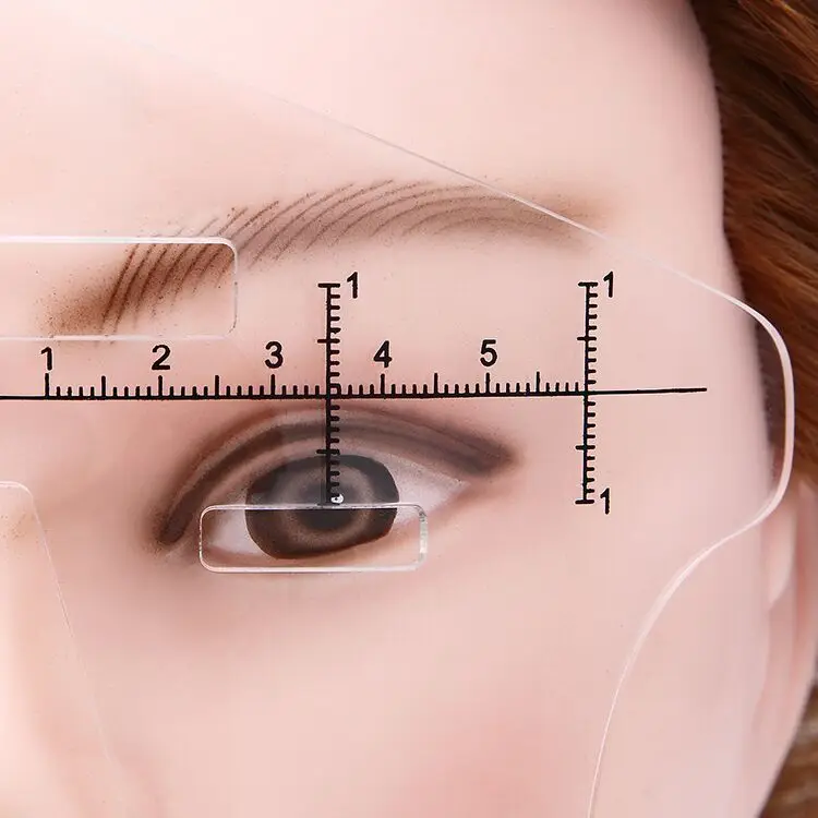 new arrival disposable auxiliary eyebrow stencils permanent makeup tattoo eyebrow ruler