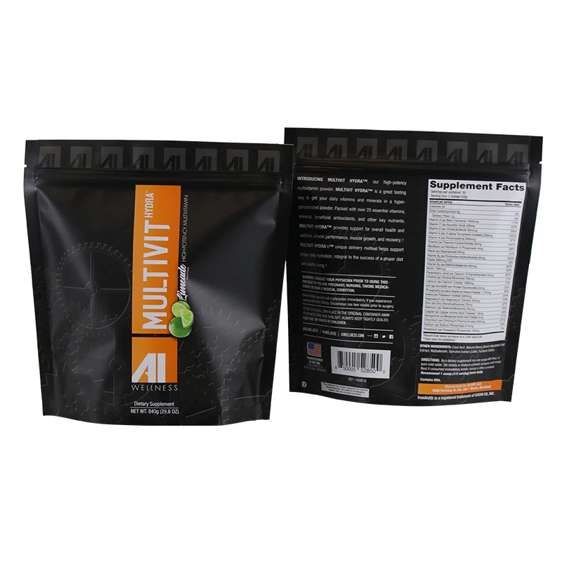 Custom Grade Custom Printed zipper stand up plastic spice sauce packaging pouch bags resealable zip lock food packaging