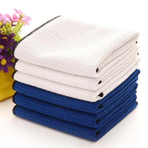Microfiber waffle weave car detailing cloth auto valeting towel