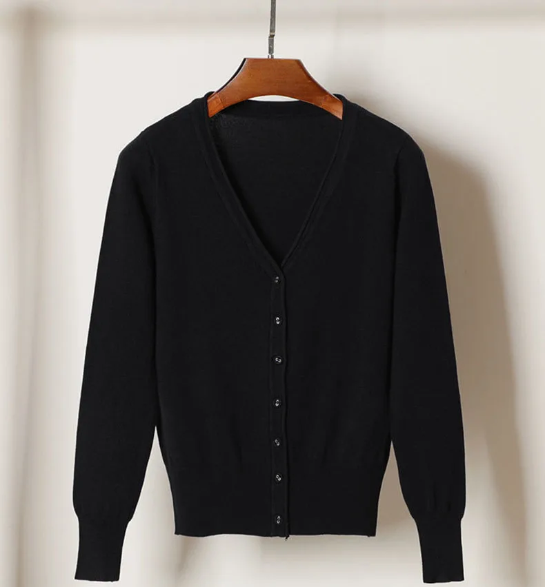 
Spring autumn trendy cheap wholesale sweater cardigan women 