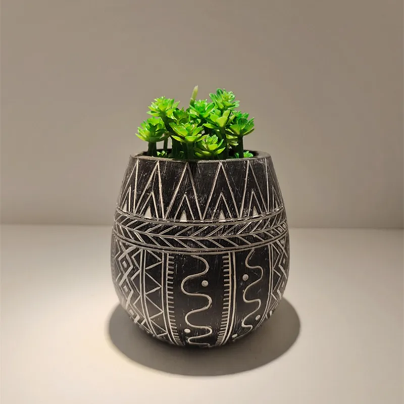 Полимерные украшения для раковины с цветами, узкая керамика и фарфоровый цветочный горшок мясистый без апертуры, маленький цветочный горшок Gre