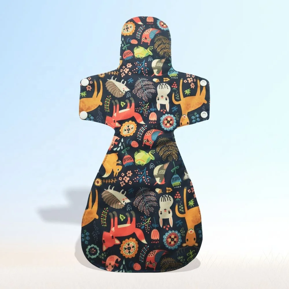 Buy white reusable Non-slip silicone dot overnight use menstrual towel menstrual pads