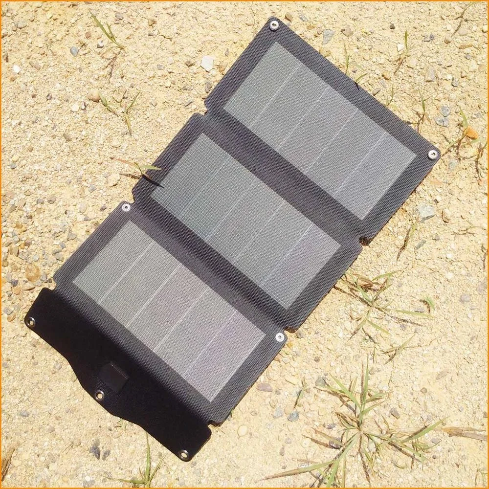 12W portable mini foldable outdoor 18V Solar panel cell with CIGS cells for phone charging high efficient