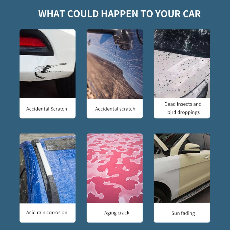 5 Years Warranty Self-Repair Anti Scratch No-Yellowing Car Wrap Tpu Tph Ppf Paint Protection Film For Car Body