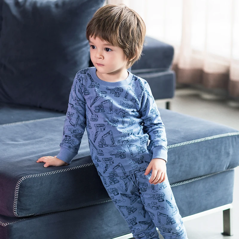 
Custom Wholesale Cartoon Print Girls Children Sleepwear Cotton Kids Pyjamas Sets Wholesale/ODM/OEM 