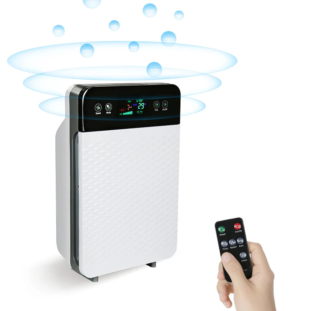 Quite Low Noise Home 30 Square Meter True Hepa Uv Led Light Bedroom Air Purifier