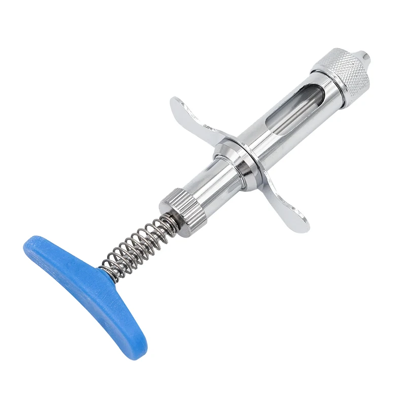 2ml Automatic Veterinary Syringe Continuous Poultry Vaccine Injector Chick Vaccinator Syringe Chicken Fowl Pox Needle