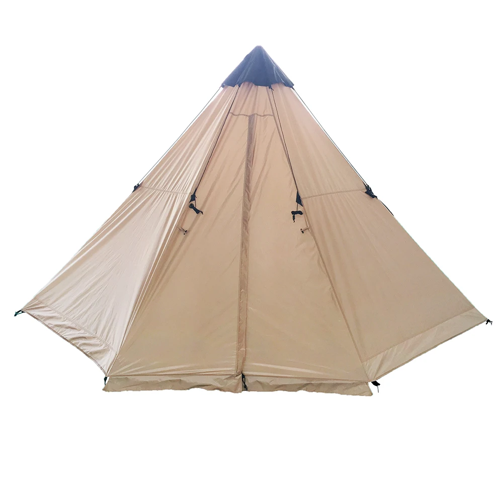 
4 6 Person Big Large Wholesale Outdoor Luxury Adult Family Indian Teepee Tipi Camping Tent for Sale 