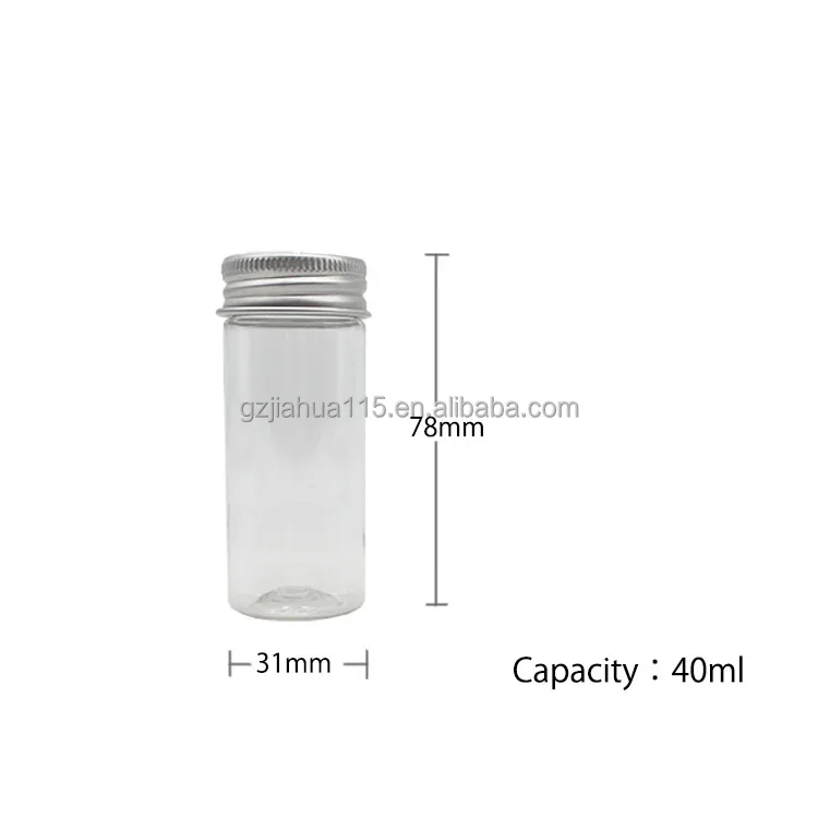 flat bottom test tube with gold color aluminum top,plastic cap custom capacity