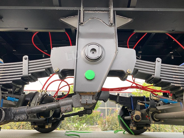 China Manufacturer 5 Axles 80 ton platform trailer with lifting system container flatbed semi trailer for sale