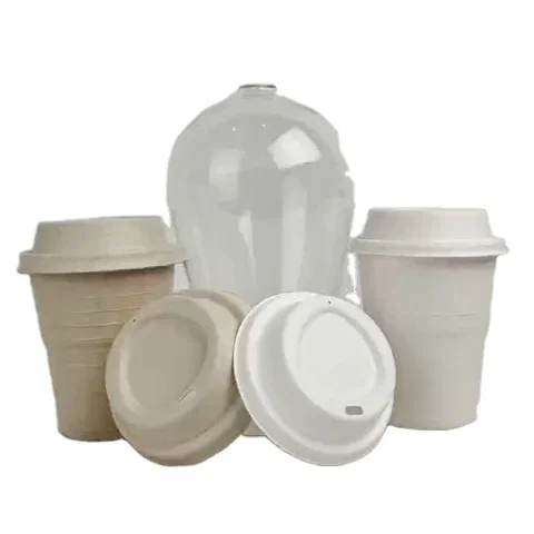Disposable  couvercle sugarcane disposable cup lid koffiekopje deksel degradable custom paper cup