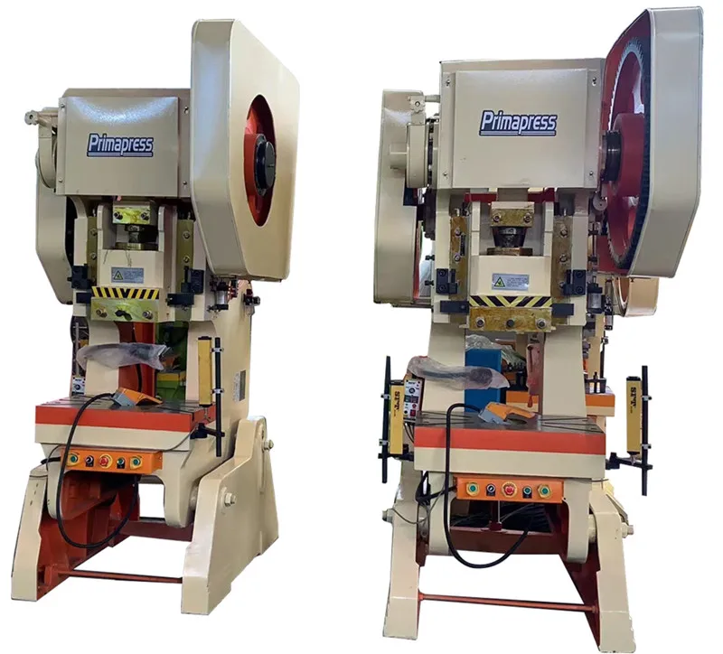C Frame Mechanical Power Press, Eccentric Press Machine Mechanical Metal Punching Machine Green Metal Sheet Stamping 2 Years