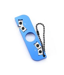 Finger Hole outdoor camping portable Multifunction Portable Pocket Carbide Knife Sharpener Outdoor Mini Knife Sharpener