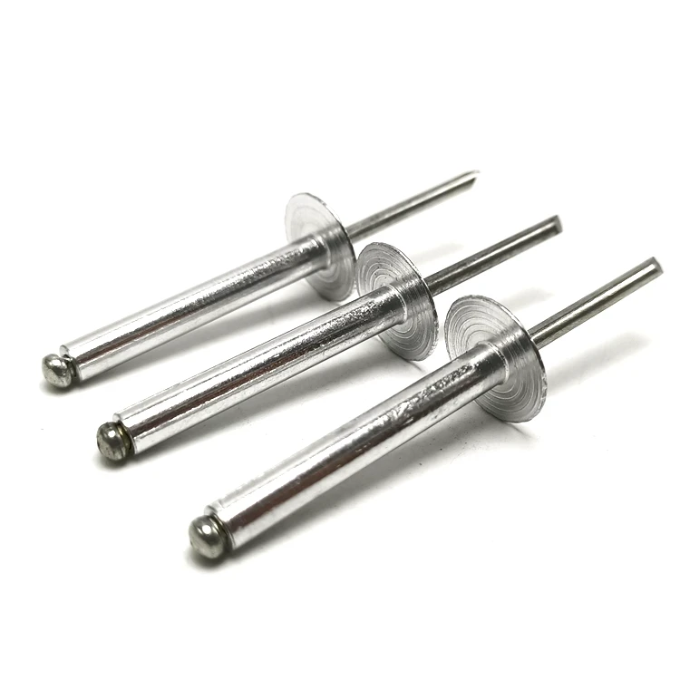China 4.8*19mm Large Flange Blind Rivet Din7337 Dome Head Large Flange Pop Rivet 5052 Aluminum Blind Rivet