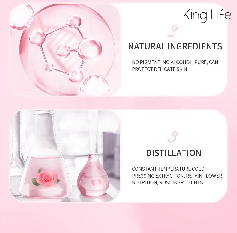 OEM Private Label Wholesale Organic Rosewater Facial Whitening Moisturize Mist Hydrating Skin Care Women Face Toner Rose Water