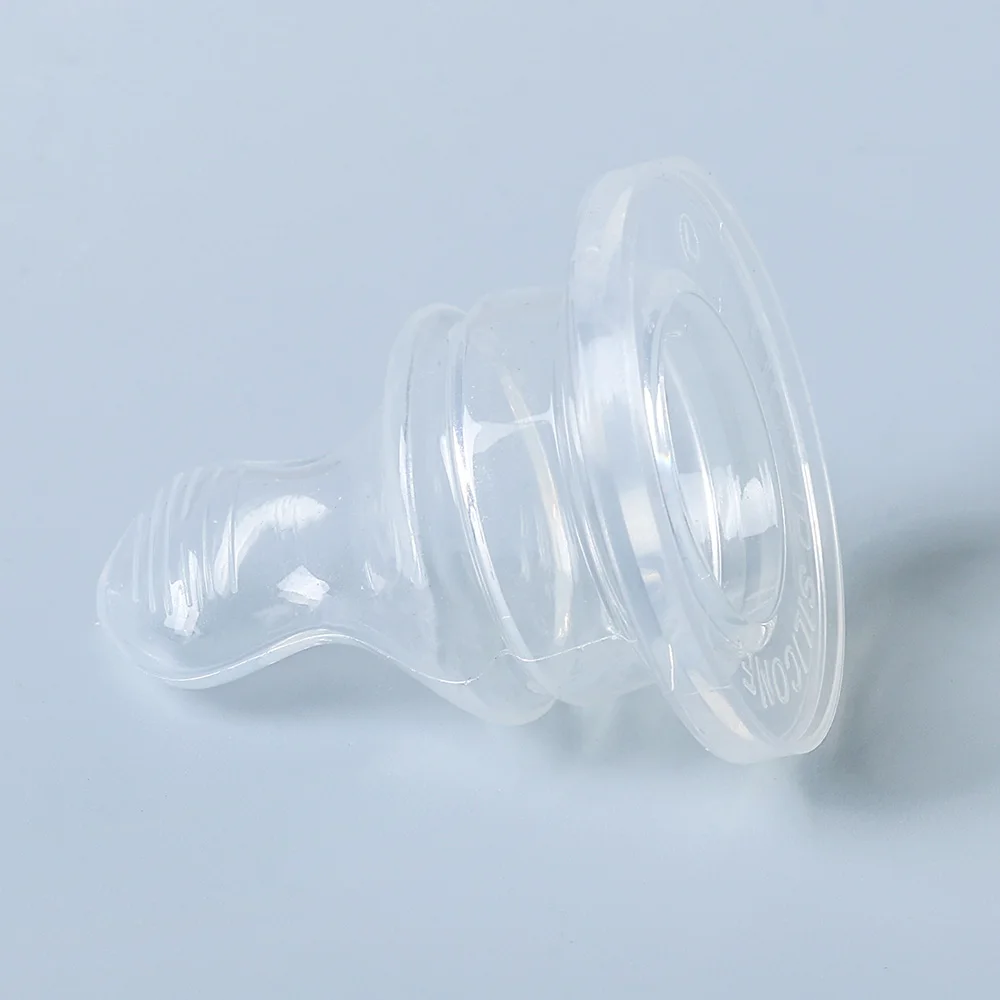 Hot Selling Wholesale High Quality Anti-colic 2PK Standard Neck Baby Silicone Nipple Teat For Breast Milk Feeding Teat Nipple