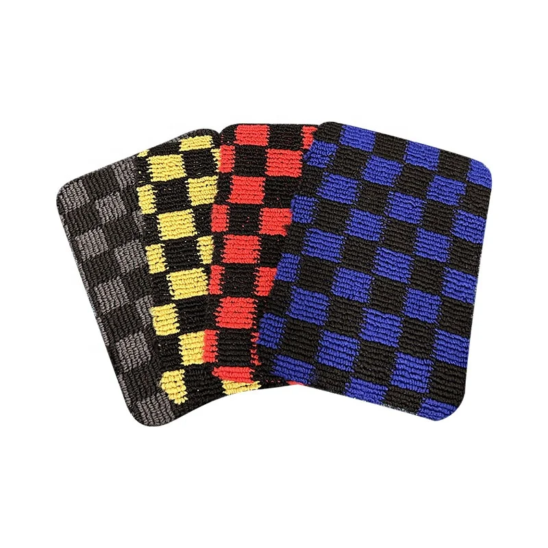 Rubber Car Foot Velour Velvet Pile with Anti slip TPE TPR Back Car Carpet Roll Material