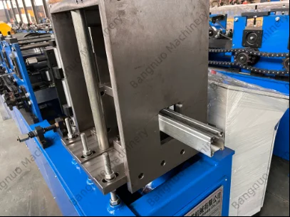 Door Guide Rail Roll Forming Machine High Technology Garage Door Track Rail Forming Machine