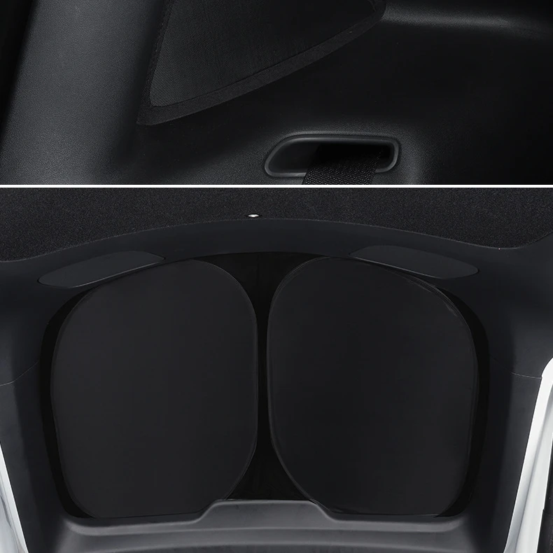 Car rear window sunshade, silver adhesive cloth material, direct installation fit is high For Model Y 2019-2022 YEARS