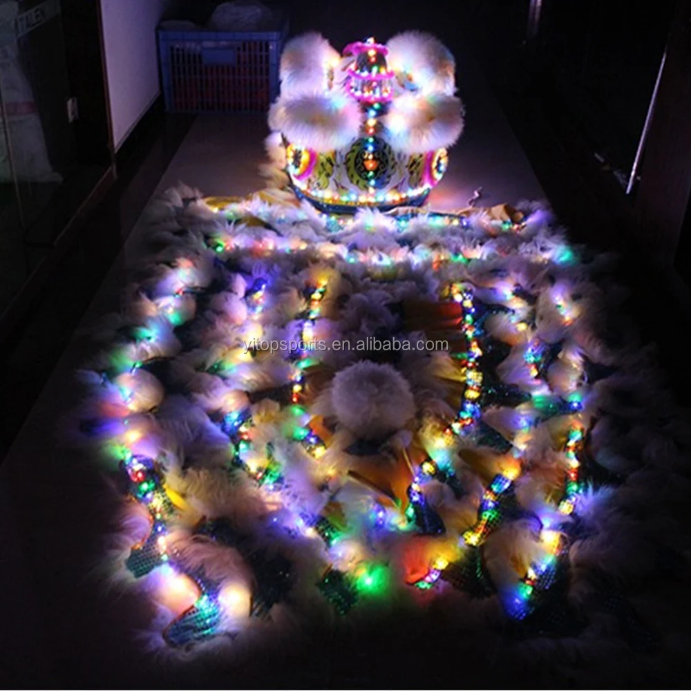 LED Light Lion Dance Folk Lion Dance Costume Chinese Traditional Lion Dance
