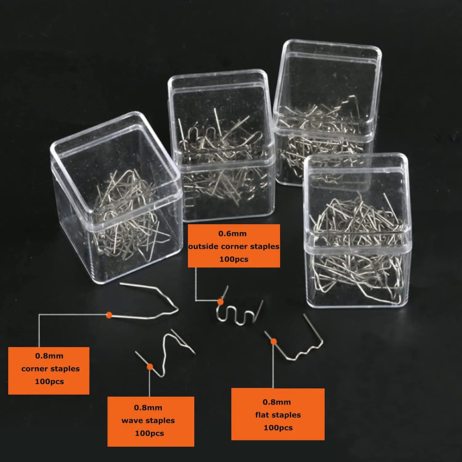 50w Hot Stapler, Plastic Welding Machine Car Bumper Repair Kit, Plier, Flat/Outside Corner/Inside Corner/Wave Staples
