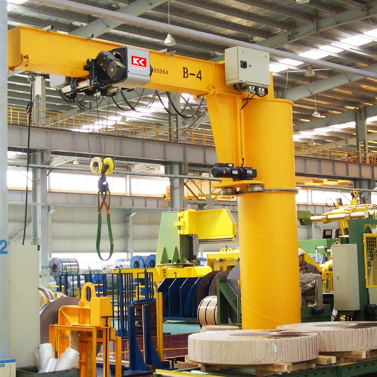 Wire rope electric hoist jib crane for sheet metal made in china