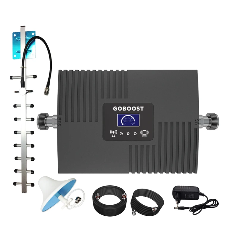 GOBOOST новые продукты полный комплект сигнала GSM 900 МГц 3g повторитель сигнала 2g 3g Мобильный усилитель сигнала