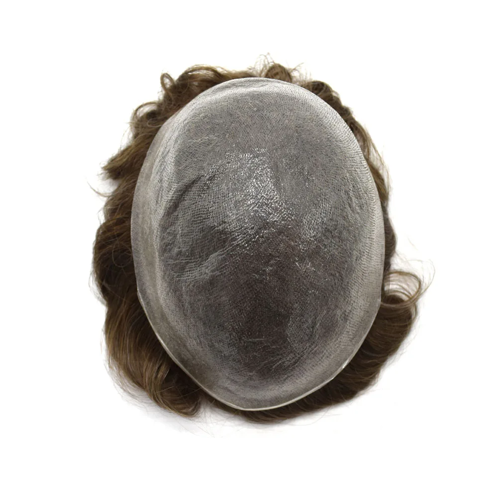 Popular Toupee For Men Invisible Remy Human Hair Wigs Super Thin Skin Men Toupee