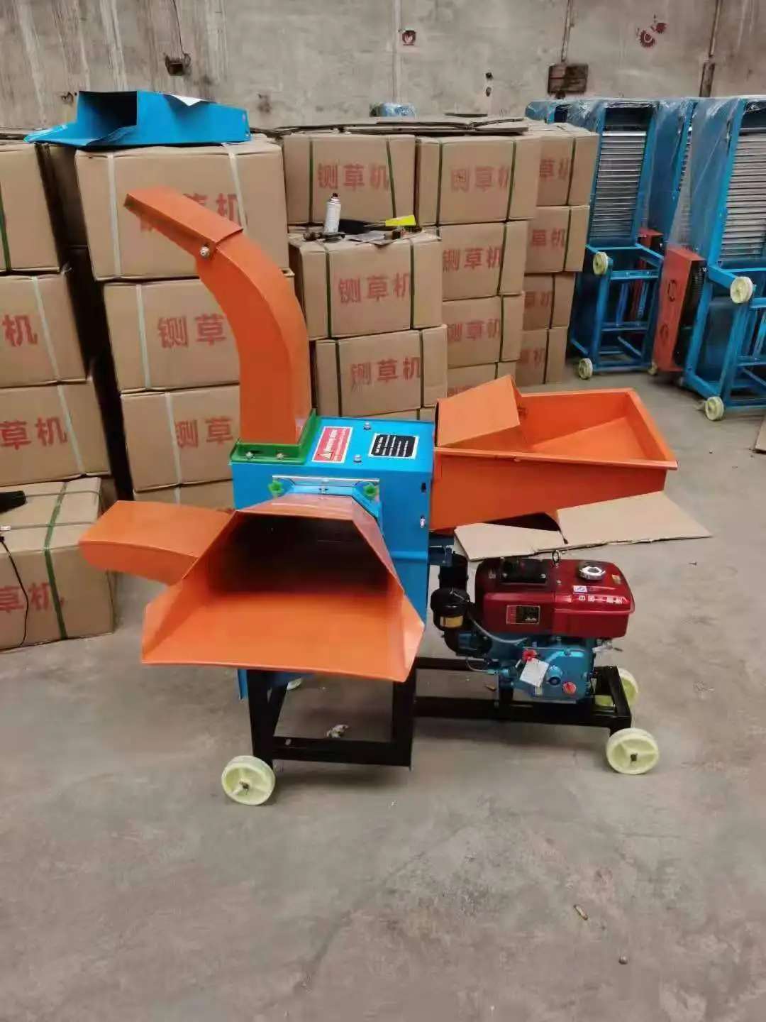 2017 Hot Sale Small Straw Crusher High Productivity Chaff Cutting Feed Shredder 220V Motor for Farm Plant Feed Industries