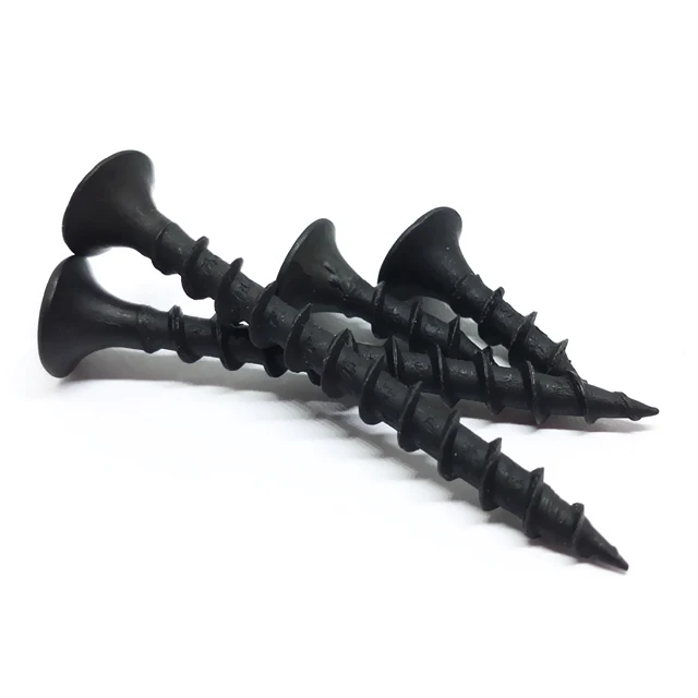 Plastic Box Bucket Bugle Head Oxide Black Screw for Drywall Metal Wood