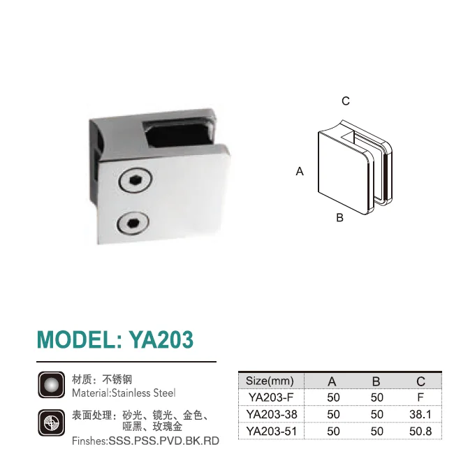 Tongdaya Ss 304 316 Stainless Steel Balustrade Fittings Railing Accessories Glass Clamp Pipe Connector Handrail Support
