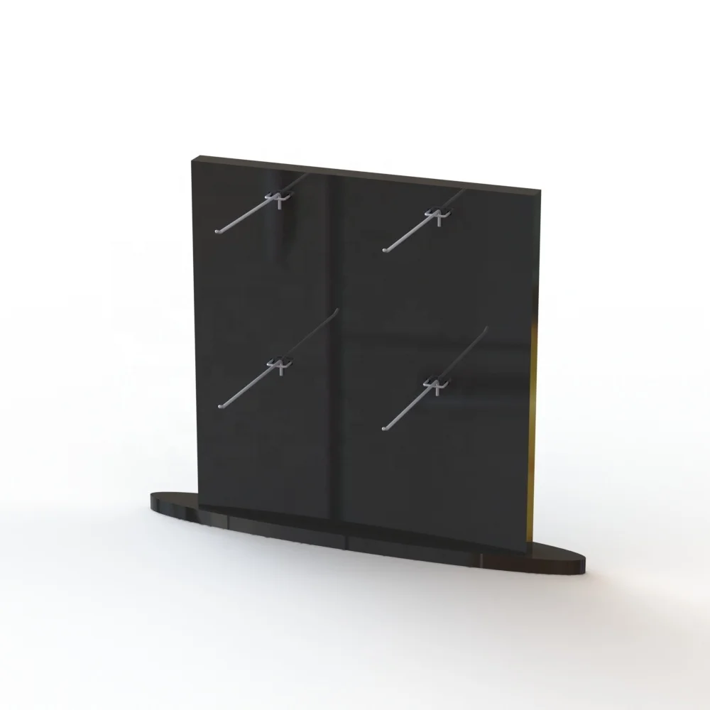 Black Count Panel 45x47 0ne Side Panel Acrylic Table Display Rack
