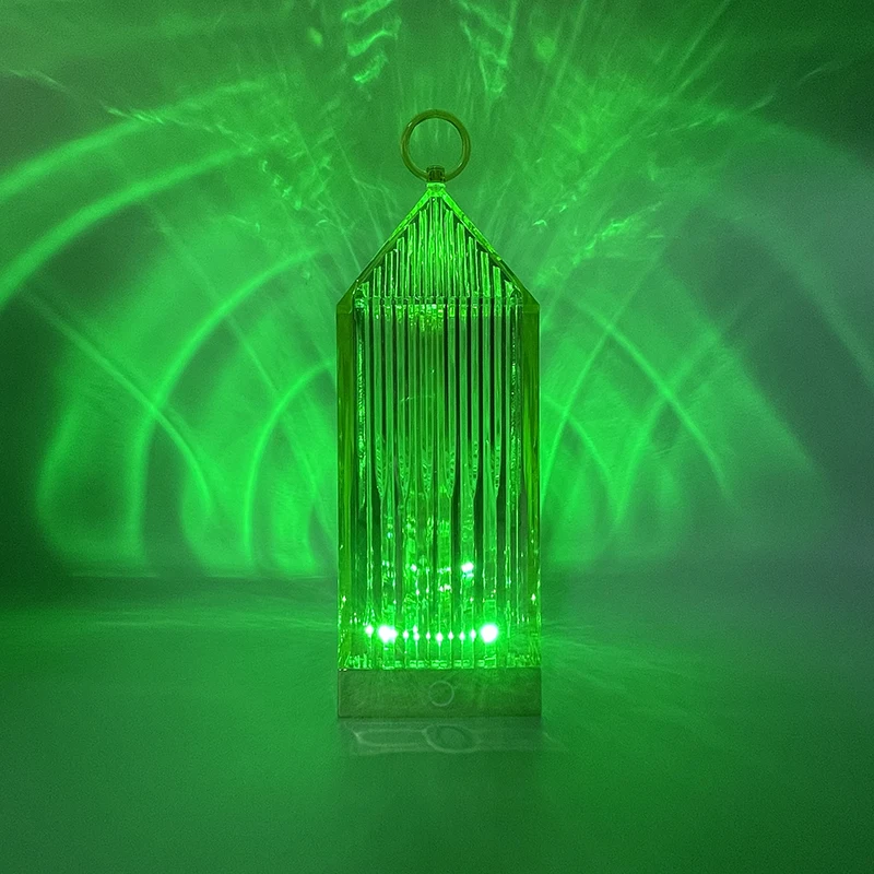 Creative Restaurant Bedside Atmosphere Lighthouse Table Lamp Desktop Decoration Charging Touch Crystal Night Light