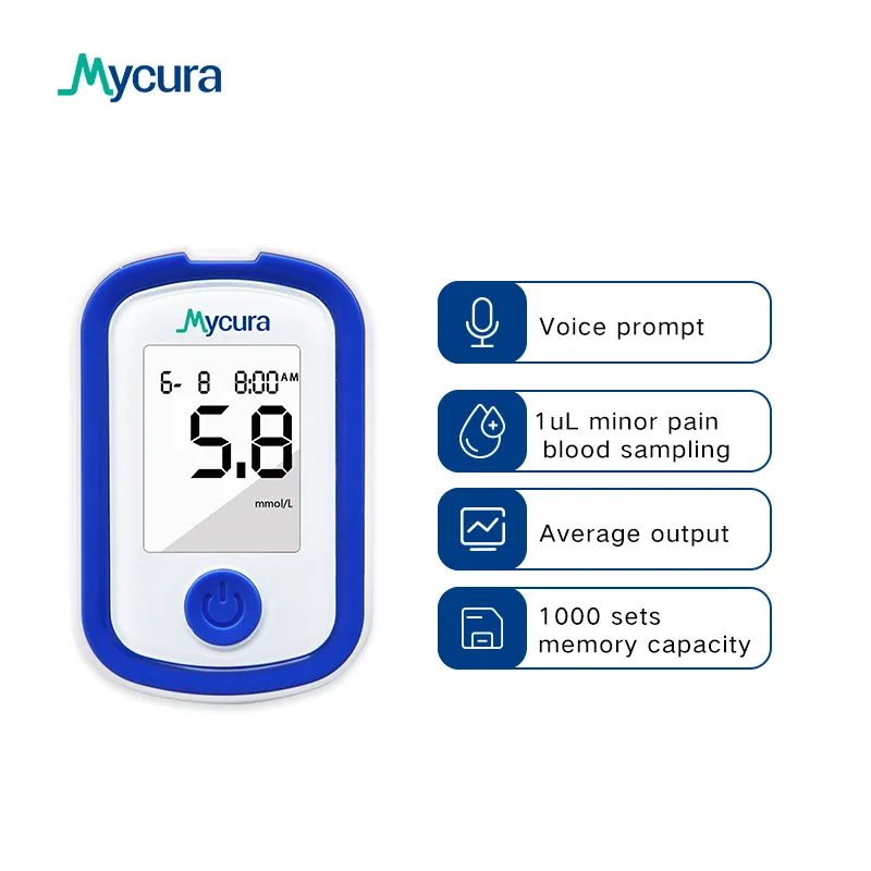 Diabetes Testing Kit/Blood Glucose Monitor Safe AQ Smart/Blood Glucose Sugar Test Kit with Codefree Strips