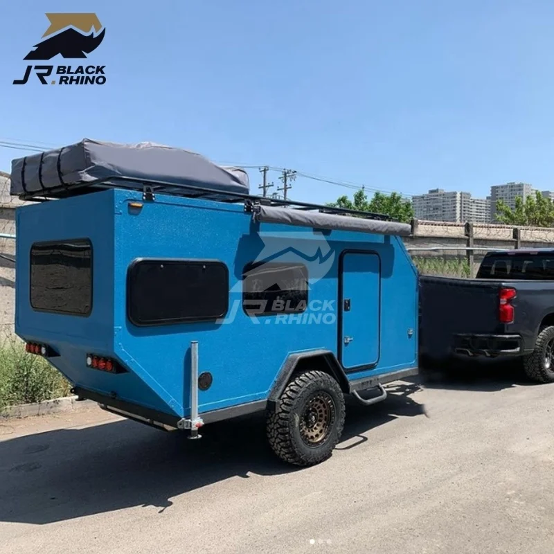 Lightweight Camper Trailer off road caravan australian standards delivered rv reducer camper safari caravan with stand