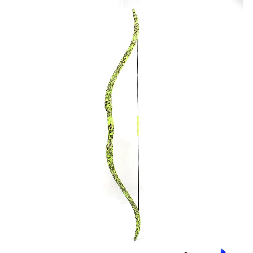 ZS-C1  Traditional wood one piece recurve bow  long bow for Kids shooting and play games   laminated recurv bow