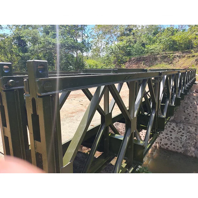 Deck Continuous Steel Truss Bridge Fast Delivery Modular Bailey