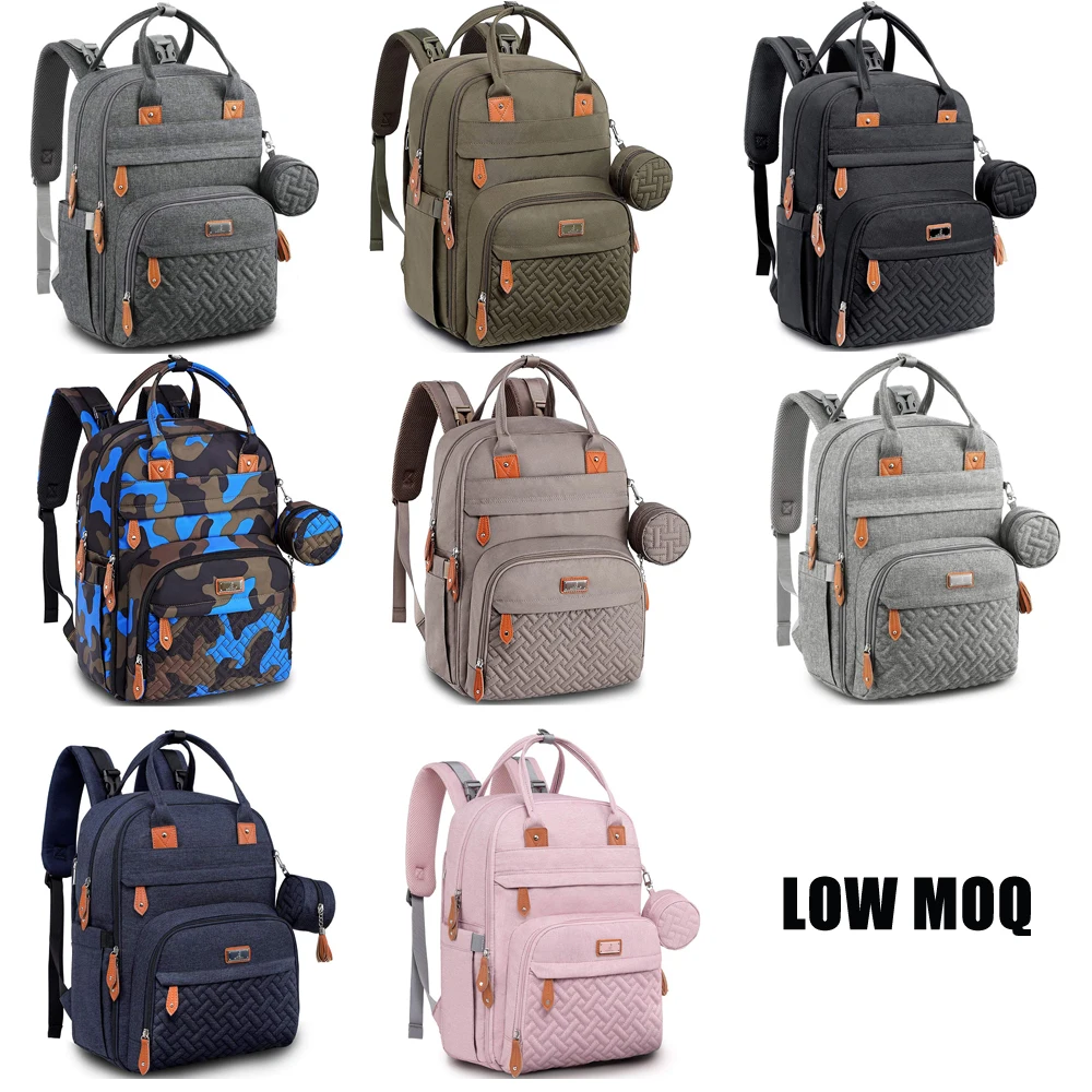 2021 Stylish Multiple Anti-theft Colour Waterproof Diaper Bag Backpack For Women