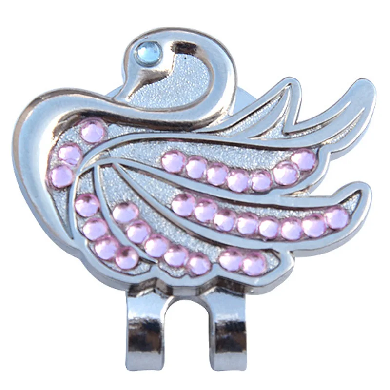 New arrival shining golf hat clip with magnetism golf ball marker with shining material for golf accessories
