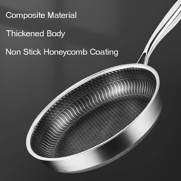Factory Direct Triply Stainless Steel Cookware Non-stick Two Side Skillet Cooking Fry Pan Set Nonstick Frying Pan With Lid