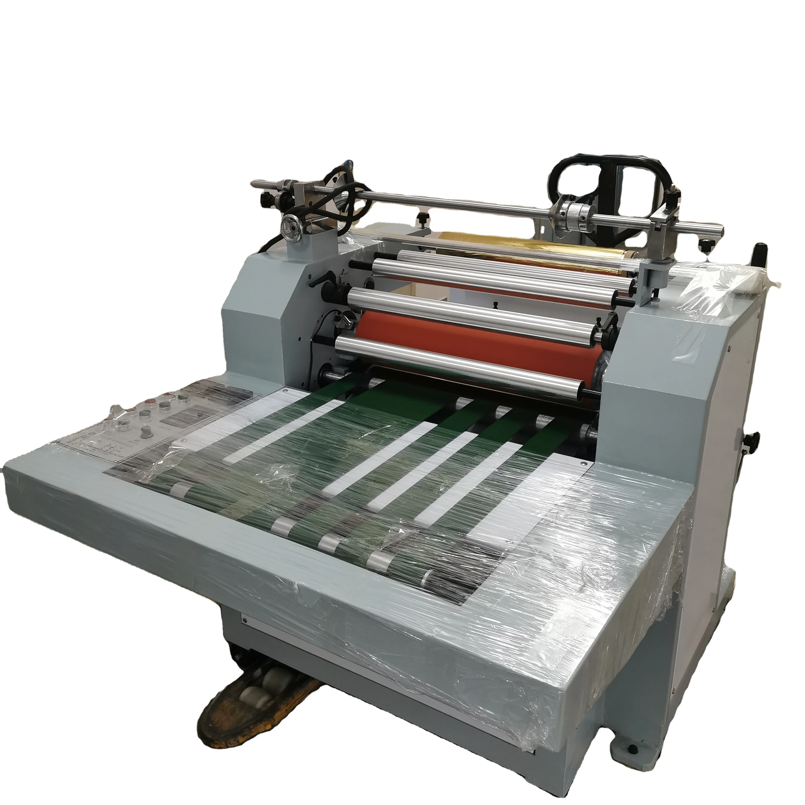 Manual feeding small type heat roller width 60cm cold foil stamping hot laminator machine for small paper
