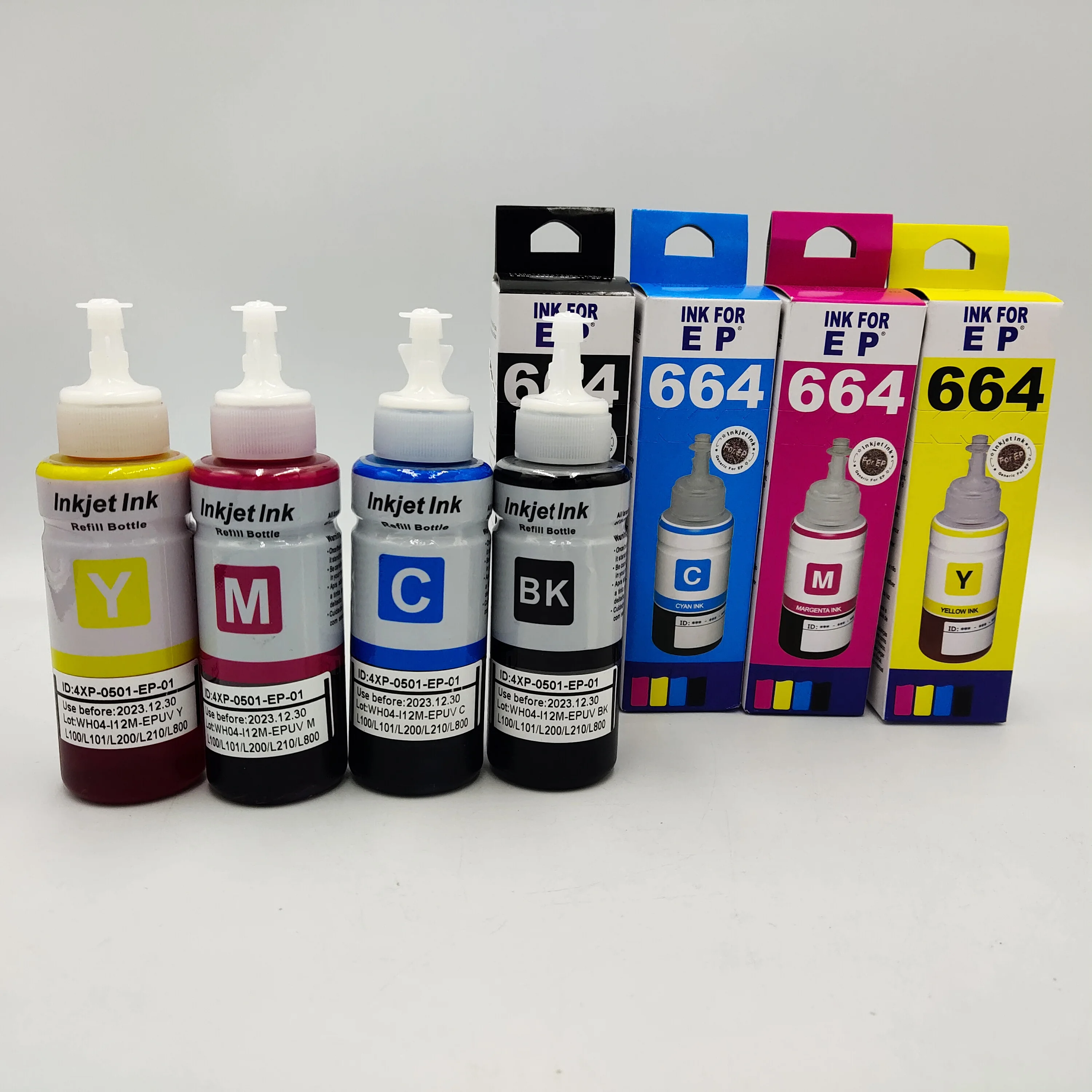 Краска на водной основе Премиум Качества tintas подходит для Epson T544 T504 T003 EcoTank L1110 L3110 L5190 L3150