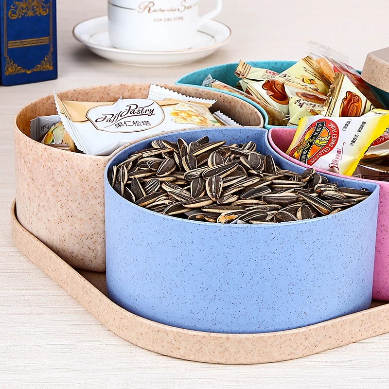 
Nut Container Plum Shaped Sweets/ Chocolate Organizer Container New Year Plastic Candy Box 