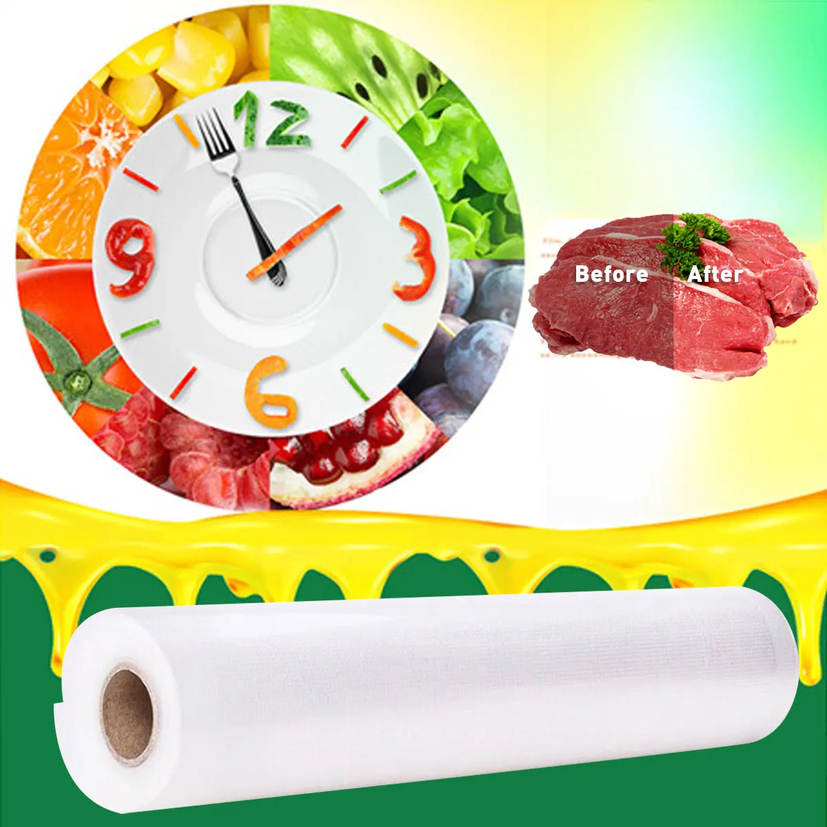 Wholesale Biodegradable Freezer Bags Plastic Freezing Bag Rice Packaging Freeze Food Storage Vacuum Bag