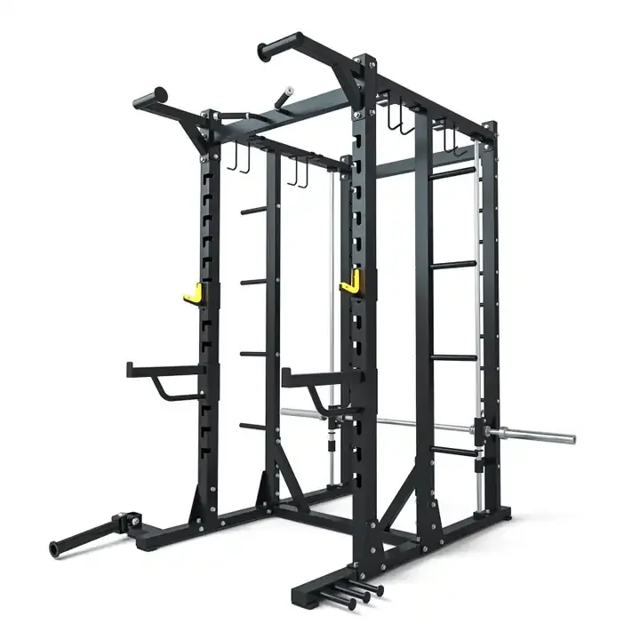 Power Rack Cable Crossover 3D Multifunctional Commercial Functional Trainer Gym Multi Smith Machine