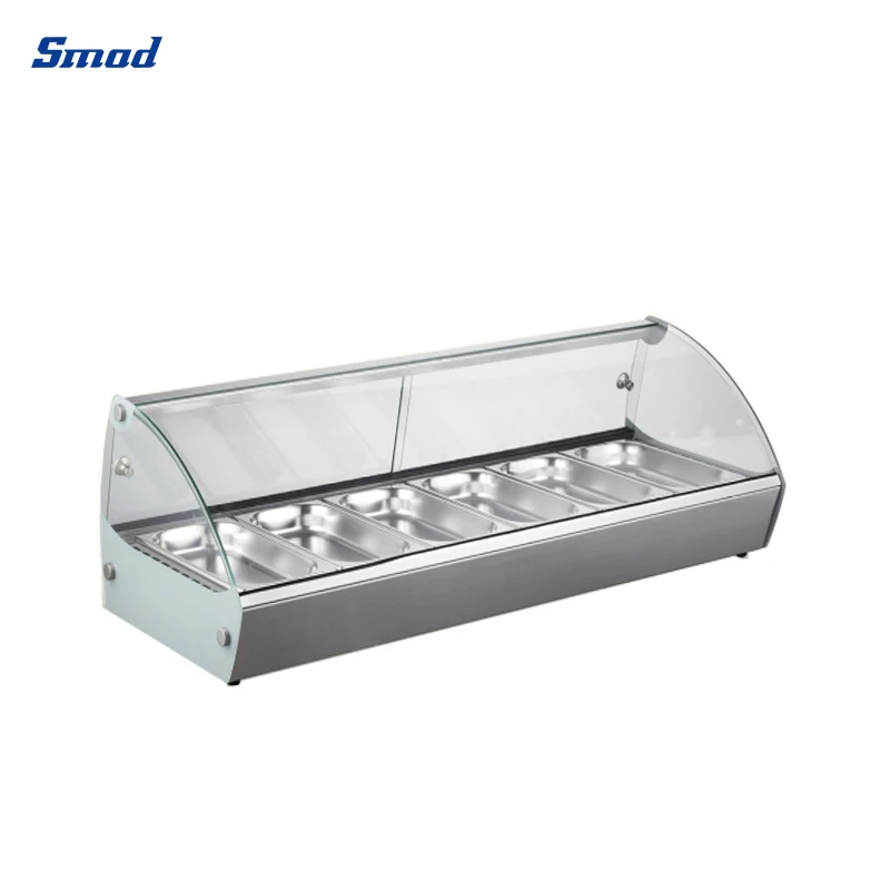 Cooling Display Cabinet Sliding Glass Door Buffet Sushi Fridge Showcase