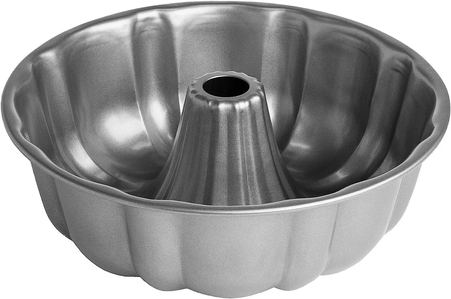 Heavy Duty Nonstick Bakeware Carbon Steel Fluted Tube Bundt Pan with Quick Release Coating Manufactured without PFOA